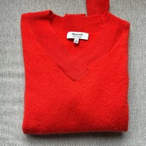 Madewell V-Neck Cashmere Sweater XS